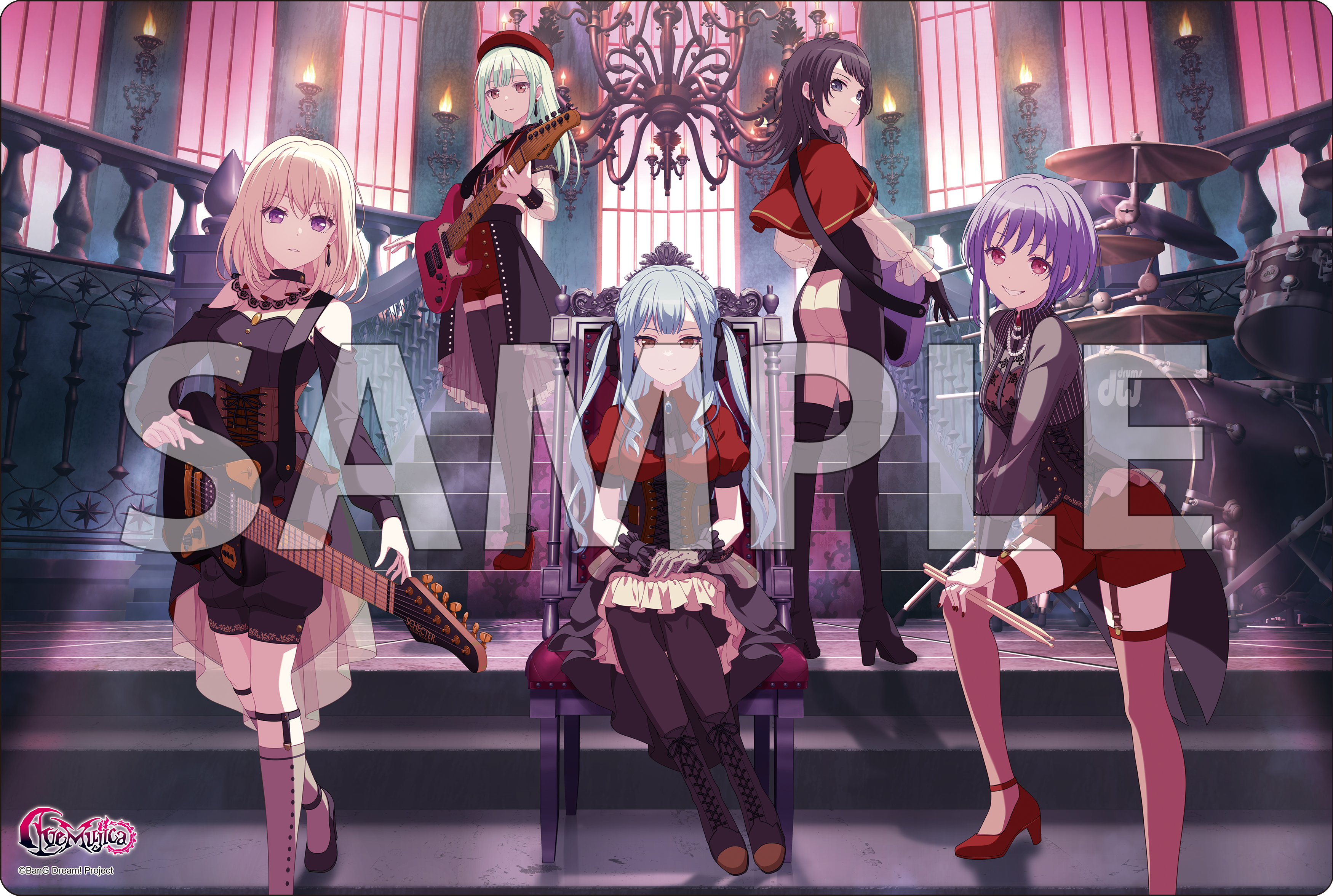 バンドリ　Ave Mujica 10周年ver ラバーマット バンドリ Ave Mujica 10周年ver ラバーマット ブシロード BanG