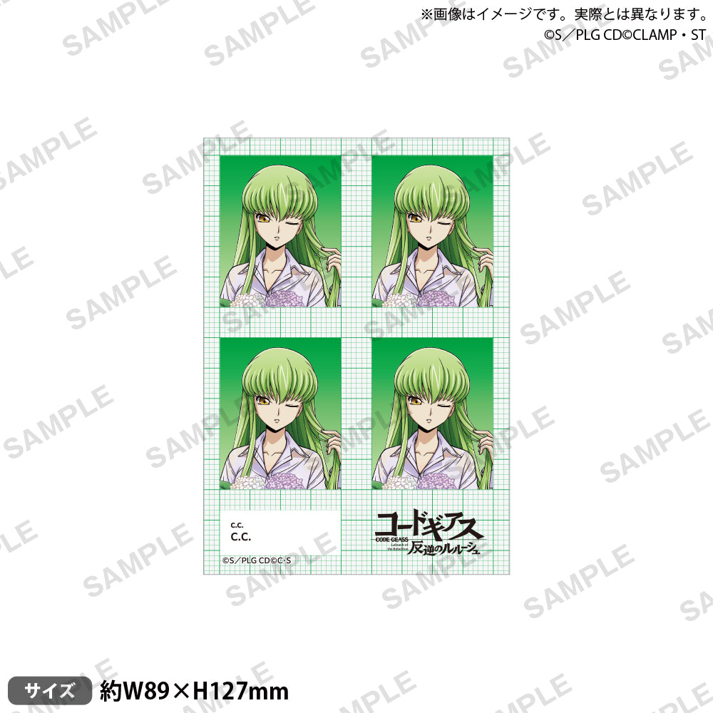 コードギアス 証明写真風ステッカー 20th Anniversary Memorial ver