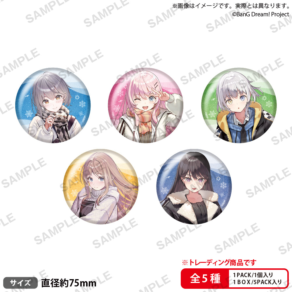 BanG Dream! トレーディングビッグホロ缶バッジ【PACK】 winter travel