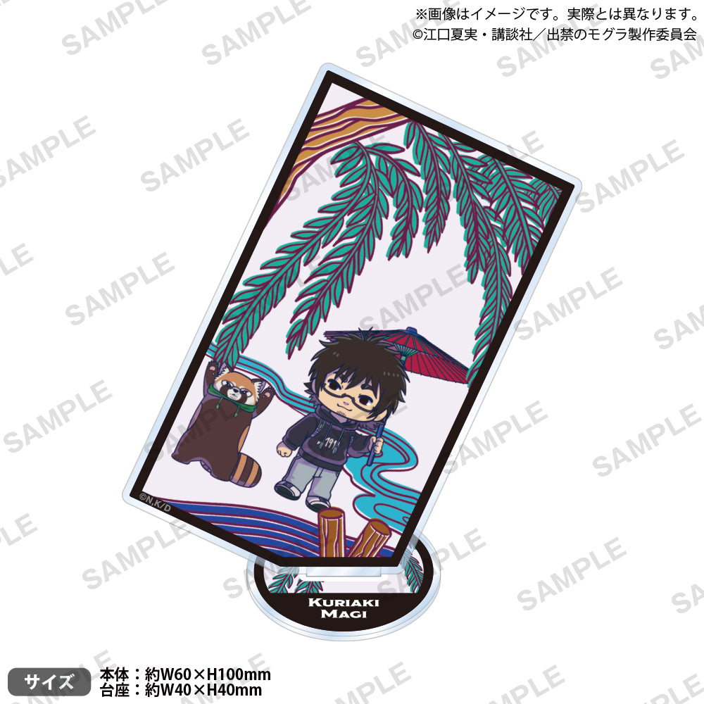 TVアニメ『出禁のモグラ』 花札風スクエアアクリルスタンド 真木栗顕