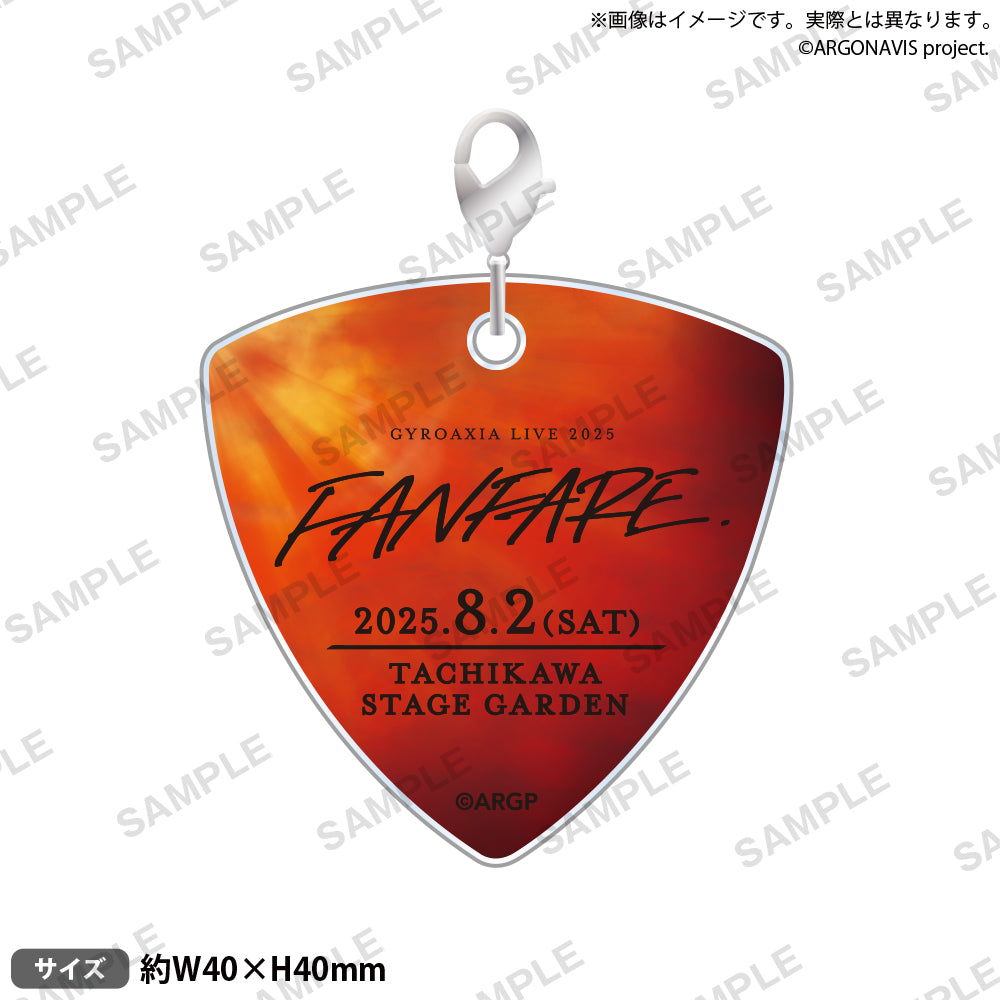 GYROAXIA LIVE 2025 - FANFARE - ピック型アクリルチャーム