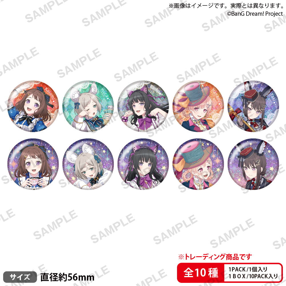 バンドリ 信澤収展　缶バッジ　ロゼリア 14個 信澤収展 -BanG Dream!＆VIRTUAL GIRL- トレーディングホログラム缶