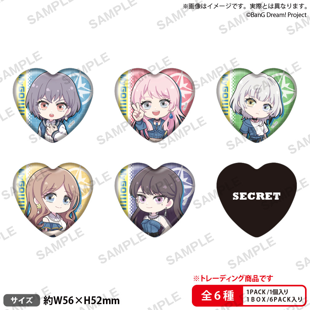 PalVerse BanG Dream! It's MyGO!!!!! トレーディングハート型缶バッジ