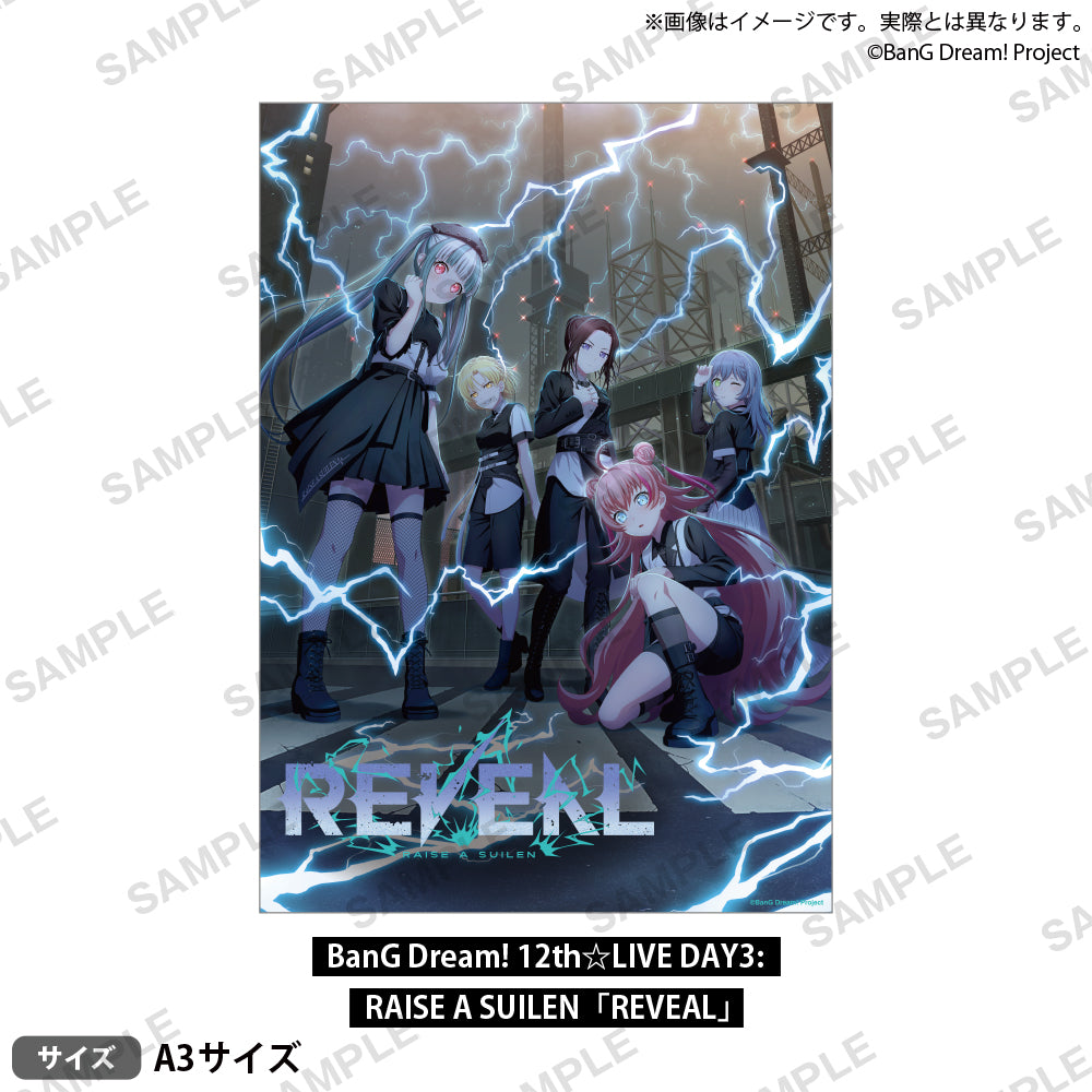 BanG Dream! 12th☆LIVE DAY3:RAISE A SUILEN「REVEAL」 A3マット加工