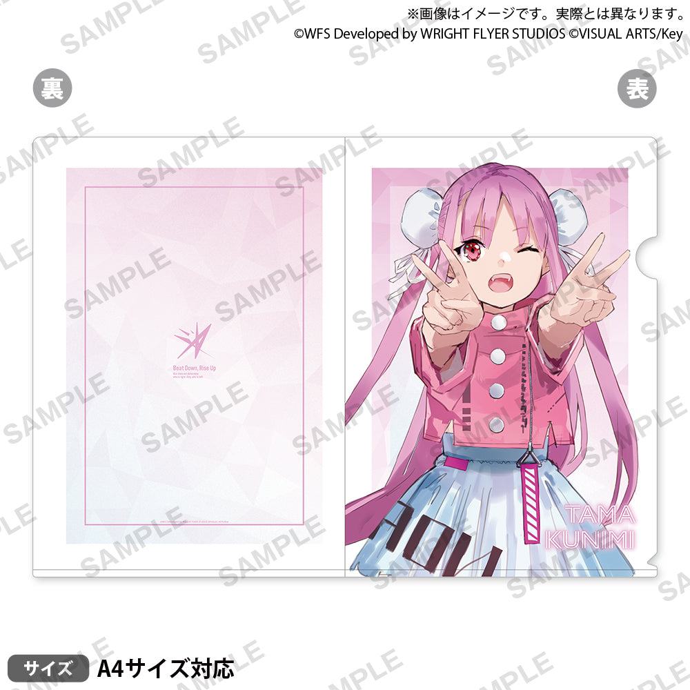 ヘブンバーンズレッド　ヘブバン　31A部隊　茅森月歌　國見タマ　クリアファイル ヘブンバーンズレッド ヘブバン 31A部隊 茅森月歌 國見タマ クリア