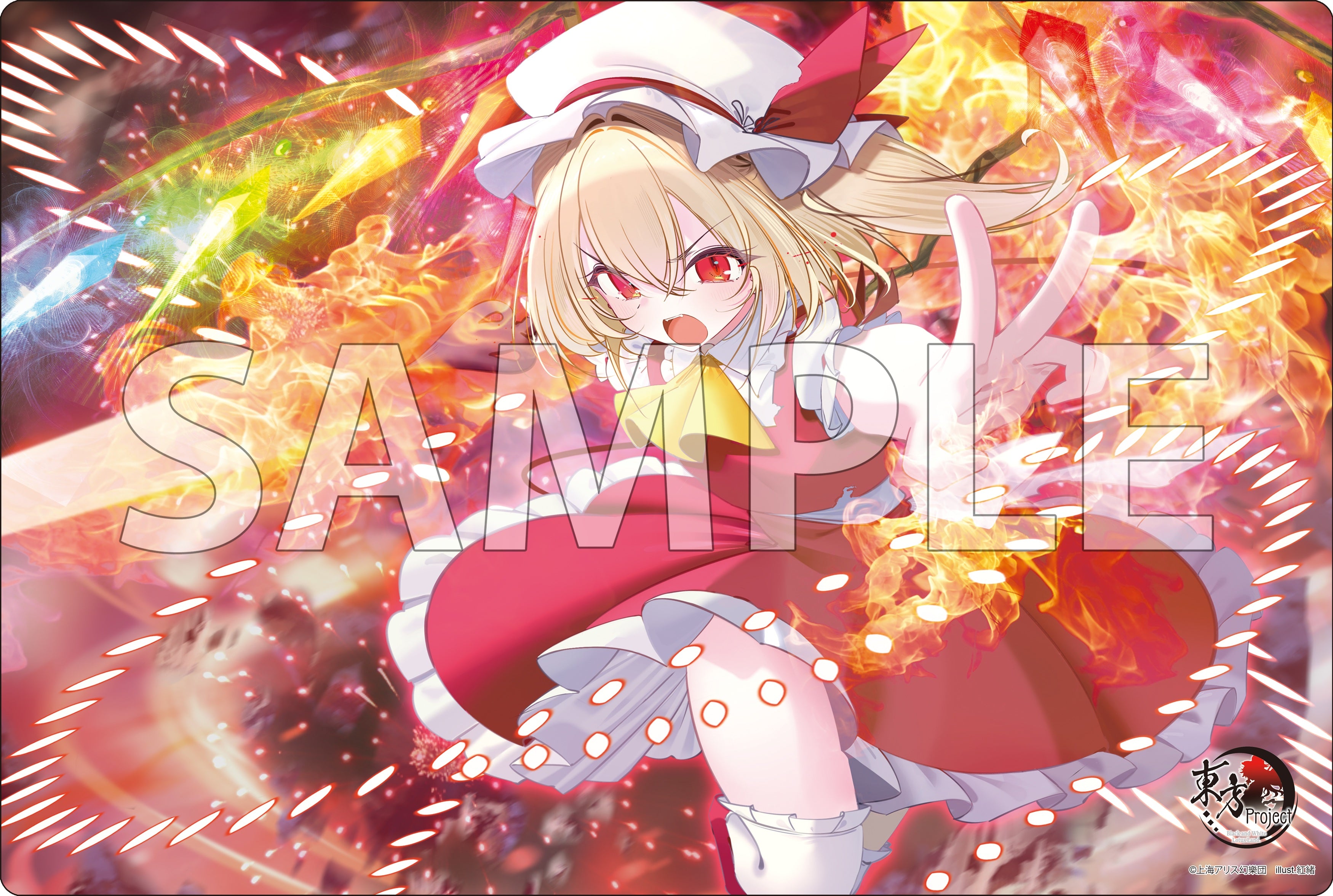 α1 東方Projec フランドール・スカーレット プレイマット&スリーブ ブシロード ラバーマットコレクション V2 Vol.2063 東方Project
