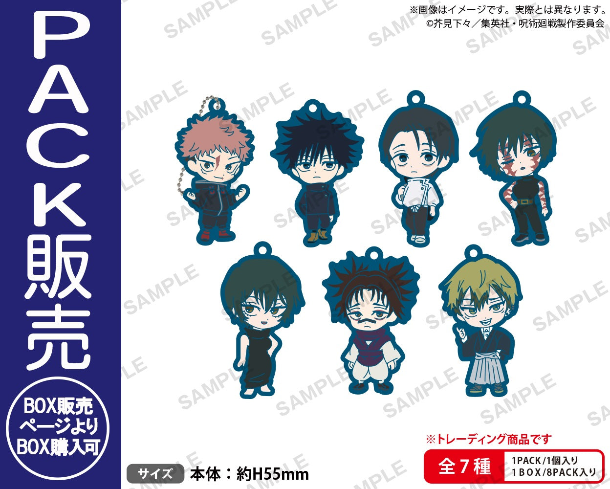 BUSHIROAD THE BOX 呪術廻戦 ラバーキーホルダー【PACK】｜ブシロード