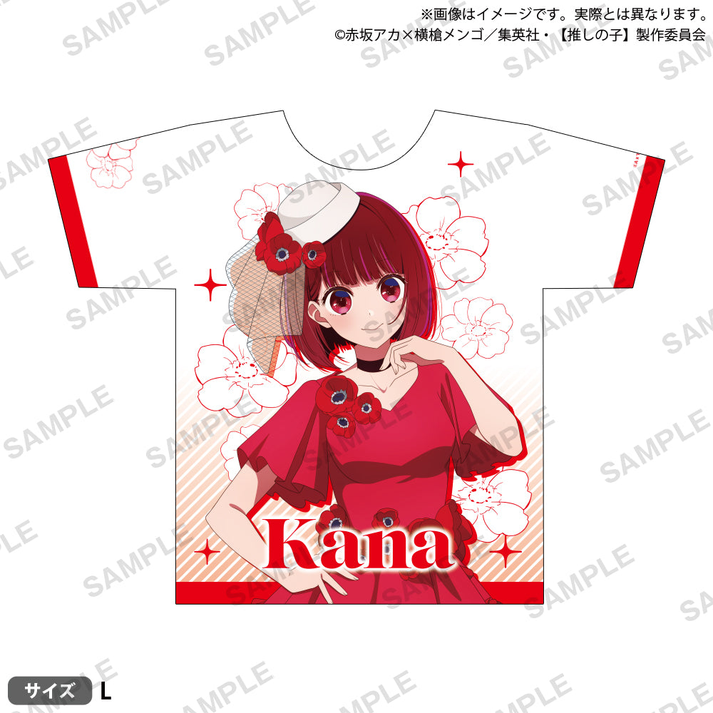 推しの子 GIGO コラボ フルグラフィックTシャツ 星野 ルビー 有馬 かな-