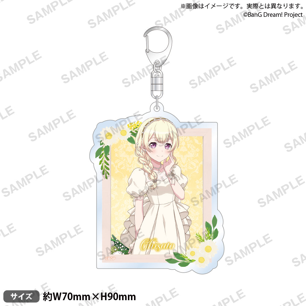 昭和レトロ スキルギャラリー SKILLGALLERY 白鷺城 ビーズ BanG Dream! Pastel＊Palettes アクリルキーホルダー Flower Garden