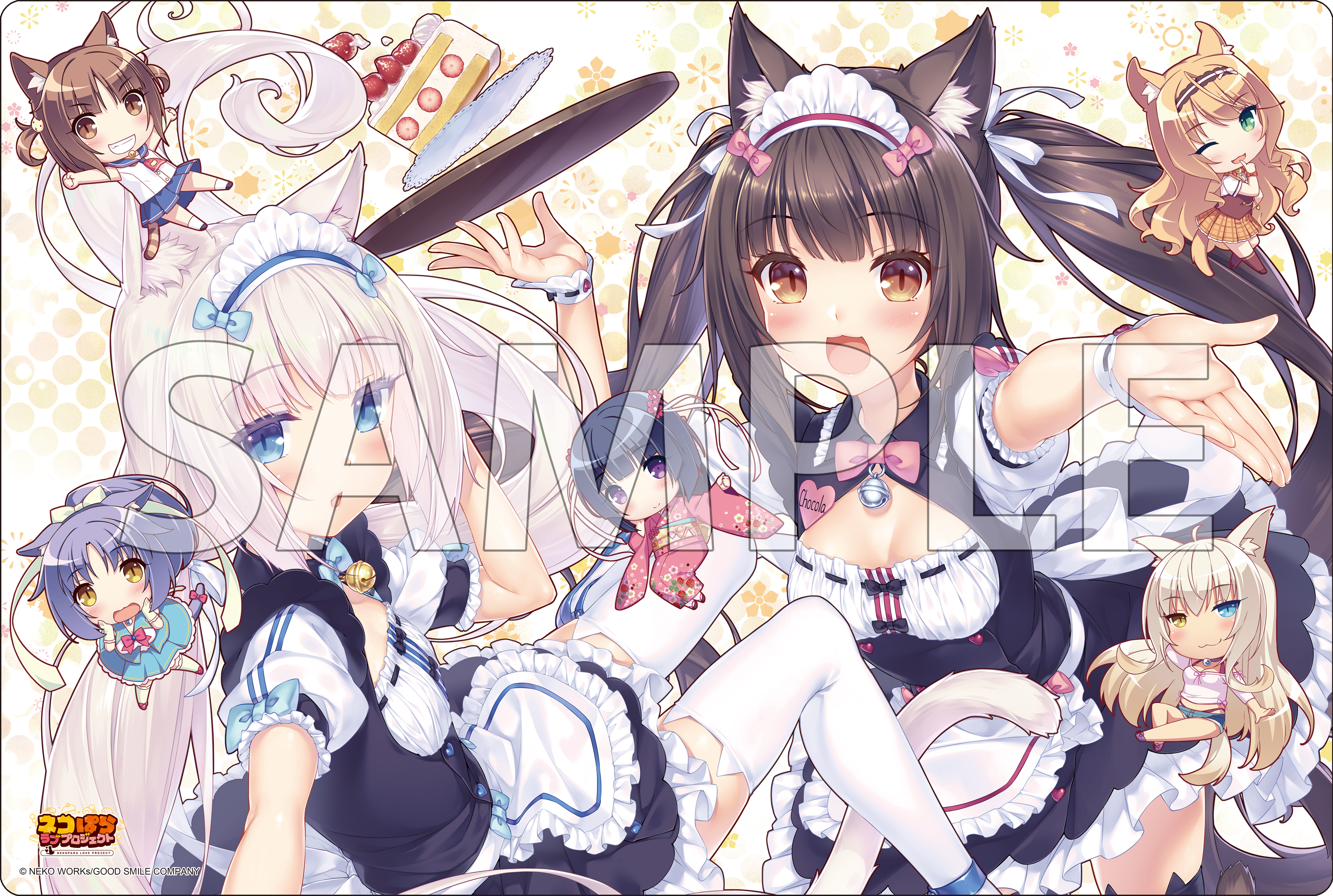 ブシロード ラバーマットコレクション V2 Vol.1963 ネコぱら ラブ