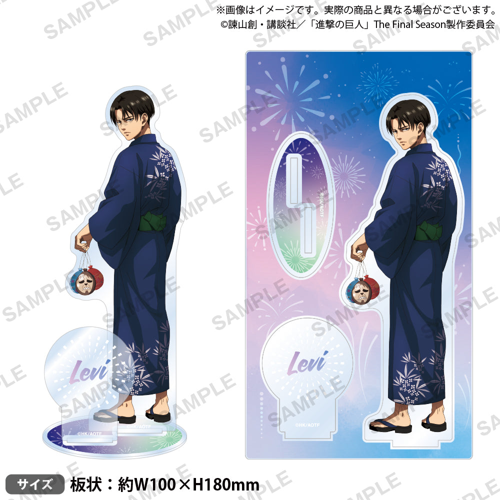 進撃の巨人 アクリルスタンド 浴衣ver. リヴァイ｜ブシロード