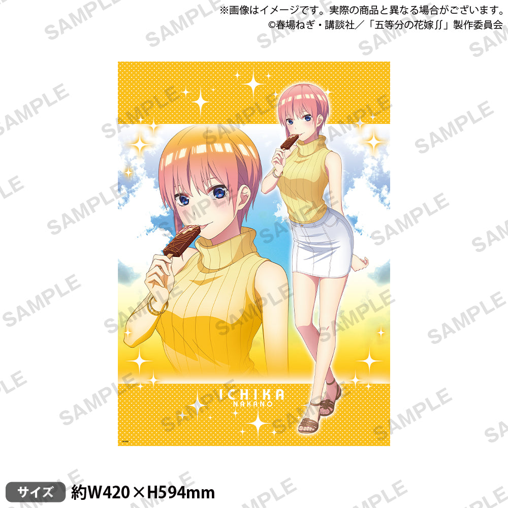 五等分の花嫁∬ A2クリアポスター 2021 Summer Vacation! ver. 一花