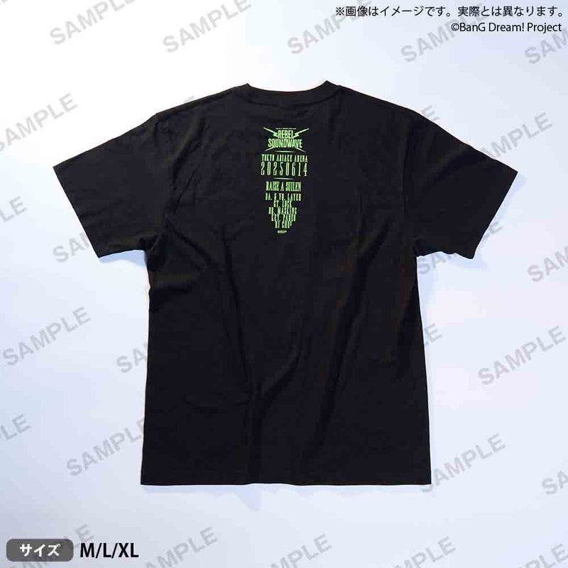 【(1)-(2)】RAISE A SUILEN LIVE 2025「REBEL SOUNDWAVE」　Tシャツ Lサイズ
