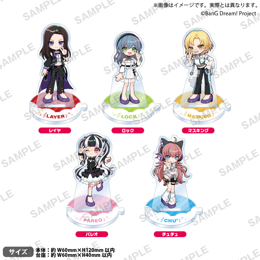 BanG Dream! つながるアクリルスタンド レイヤ ぴ~すっ！ver