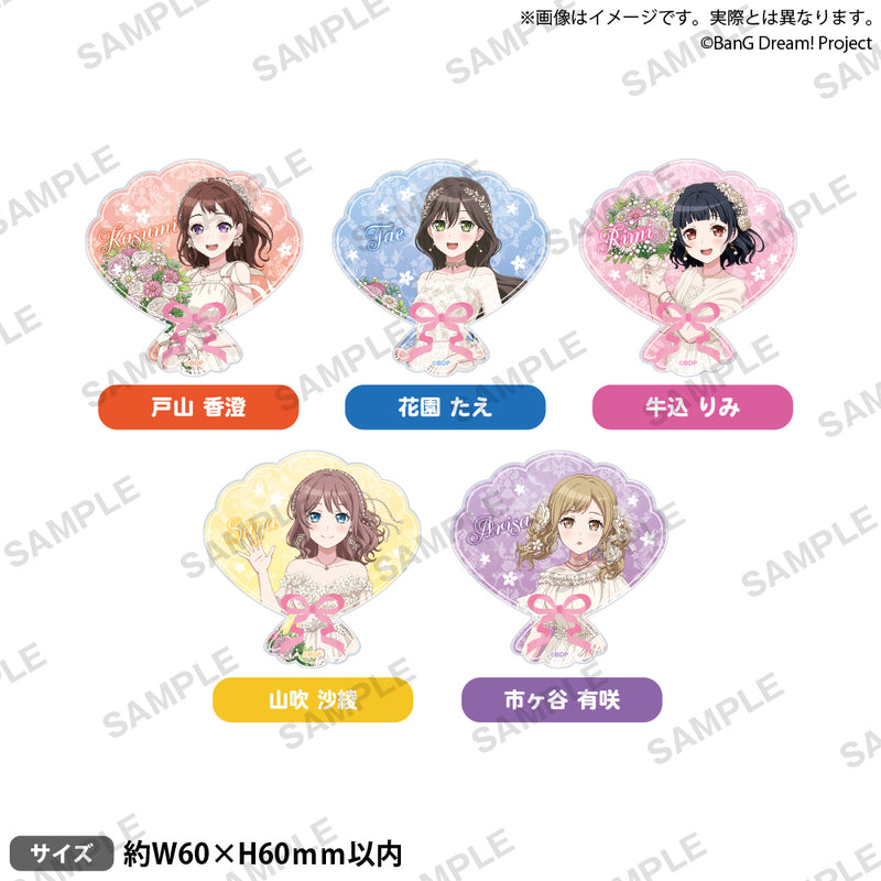 BanG Dream! Poppin'Party アクリルバッジ Flower Garden ver. 戸山