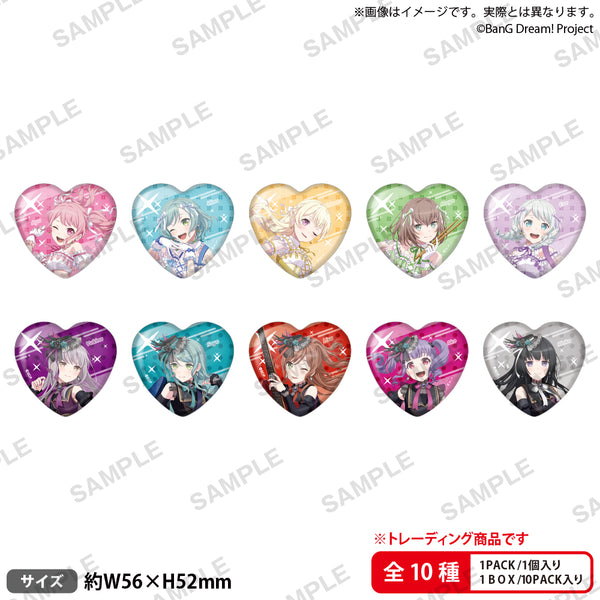 BanG Dream! トレーディングハート缶バッジ ~10th Anniversary style