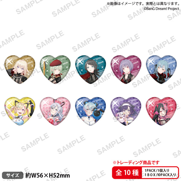 BanG Dream! トレーディングハート缶バッジ ~10th Anniversary style
