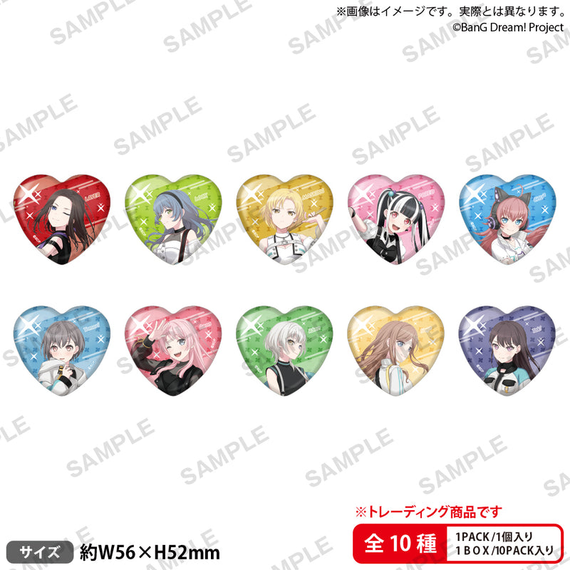 BanG Dream! トレーディングハート缶バッジ ~10th Anniversary style