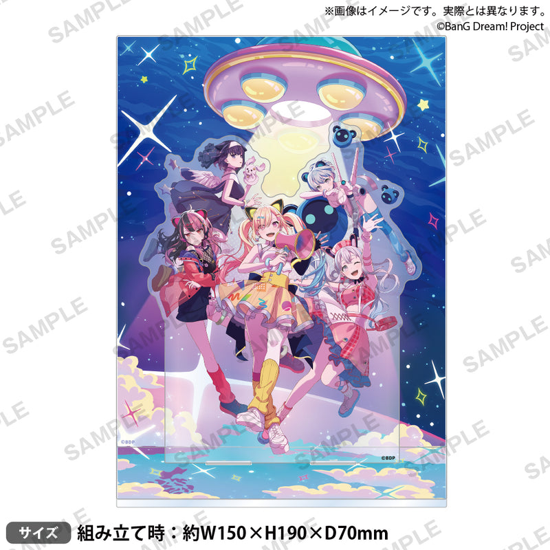 アクスタ ルプなな コラボカフェ ステンドグラス風 ジオラマ A B BanG Dream! ジオラマアクリルスタンド all the world ver