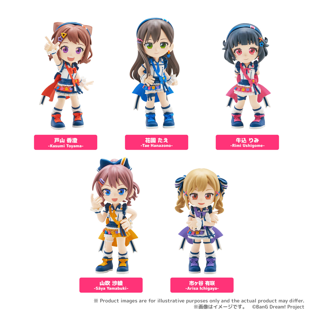 【全未開封 限定特典付】バンドリ！ねんどろいどPoppin’Party全種セット バンドリ】ボリューミーなドラムセット付き☆「ねんどろいど 山吹沙綾
