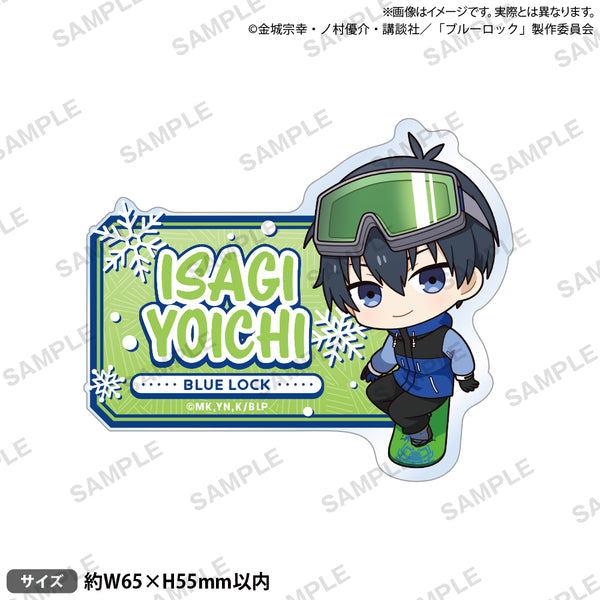 ブルーロック お名前アクリルバッジ スノーボードver. 潔 世一