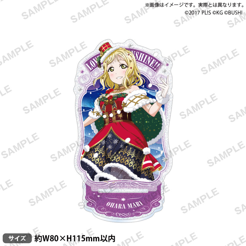 ラブライブ！スクールアイドルフェスティバル　きらりんアクリルスタンド Aqours クリスマスプレゼントver. 小原鞠莉