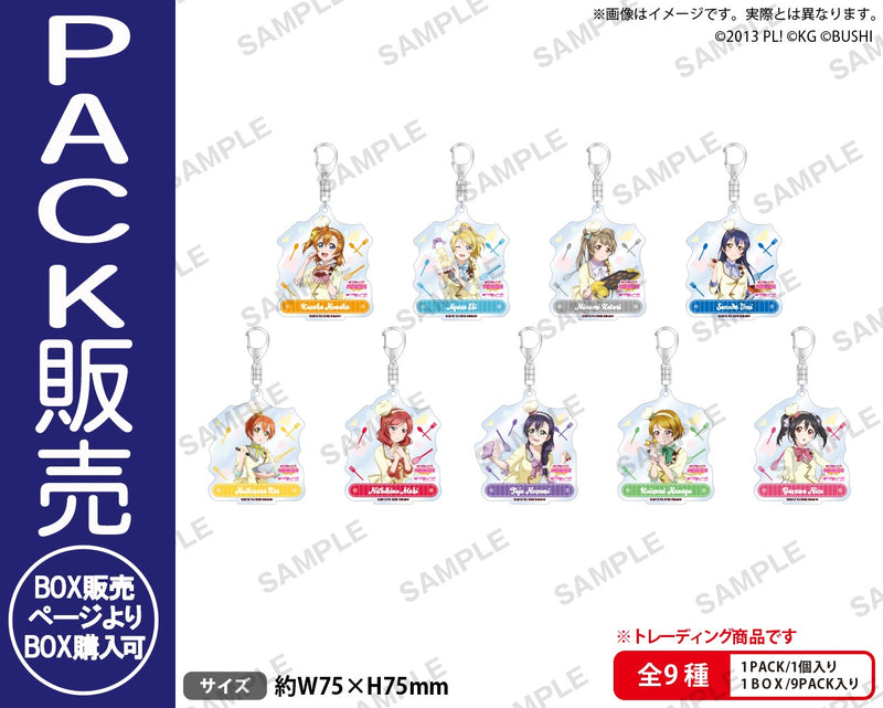 ラブライブ！スクールアイドルフェスティバル　トレーディングアクリルキーホルダー μ's バレンタイン編2015 ver.【PACK】