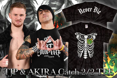 TJP&フランシスコ・アキラ「Catch 2/2」Tシャツ（スケルトン） XLサイズ