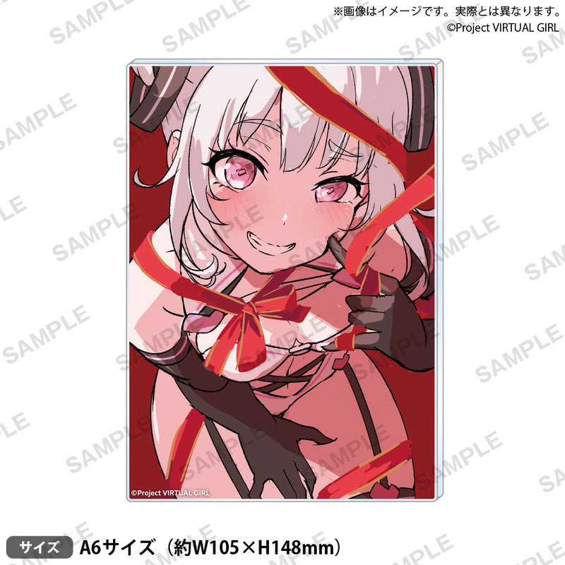 信澤収展アクリルパネル VIRTUAL GIRL @ WORLD'S END　「アイ たくさんの愛を」
