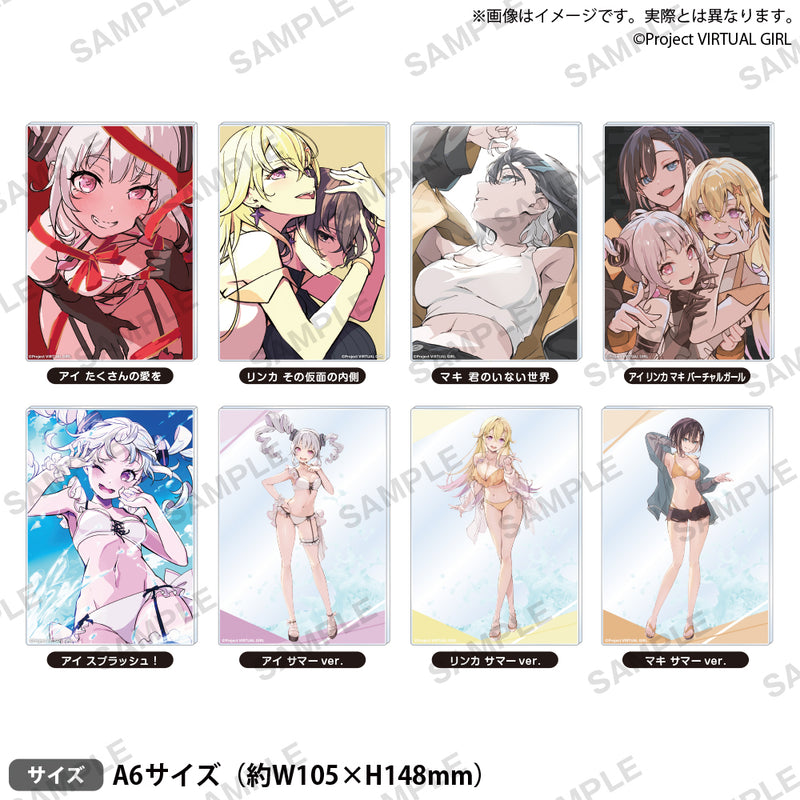 信澤収展アクリルパネル VIRTUAL GIRL @ WORLD'S END　「リンカ その仮面の内側」