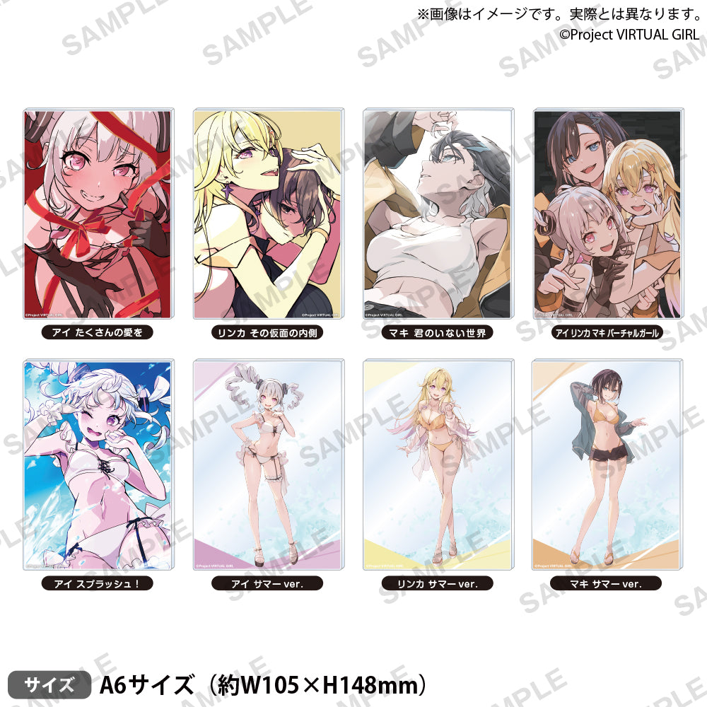 信澤収展アクリルパネル VIRTUAL GIRL @ WORLD'S END 「アイ リンカ