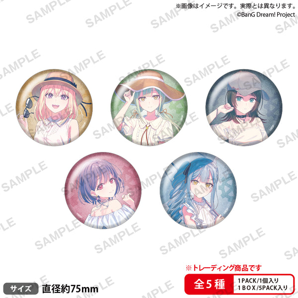 BanG Dream! トレーディングビッグホロ缶バッジ summer travel ver