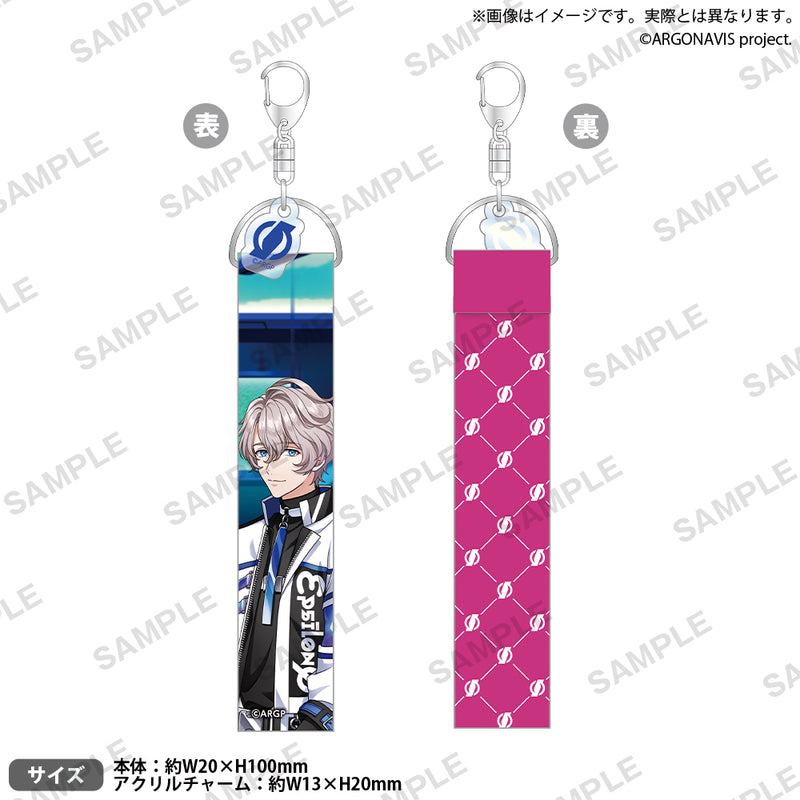 from ARGONAVIS　リボンテープキーホルダー εpsilonΦ eyes ver. 鞍馬唯臣