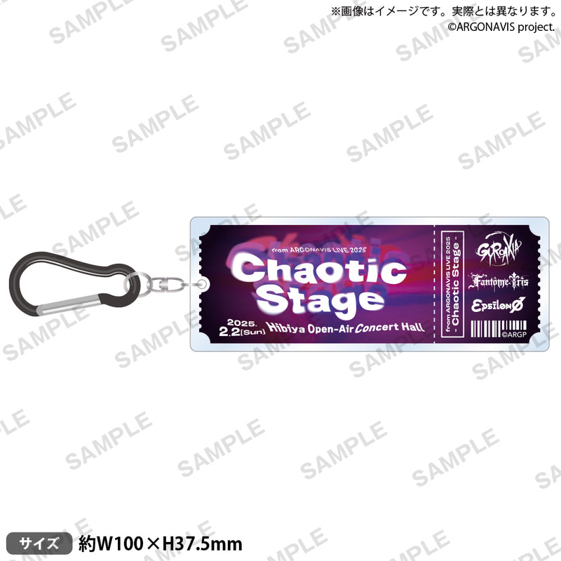 from ARGONAVIS LIVE 2025 - Chaotic Stage -　チケット風記念アクリルキーホルダー