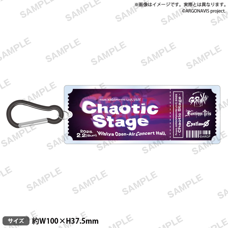 from ARGONAVIS LIVE 2025 - Chaotic Stage -　チケット風記念アクリルキーホルダー