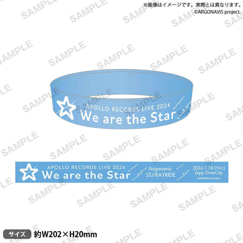APOLLO RECORDS LIVE 2024 - We are the Star -　シリコンバンド