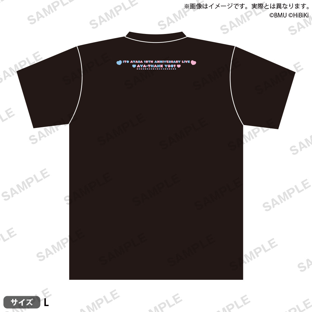 4)】伊藤彩沙デビュー10周年記念ライブ あやさんきゅ〜！ Tシャツ