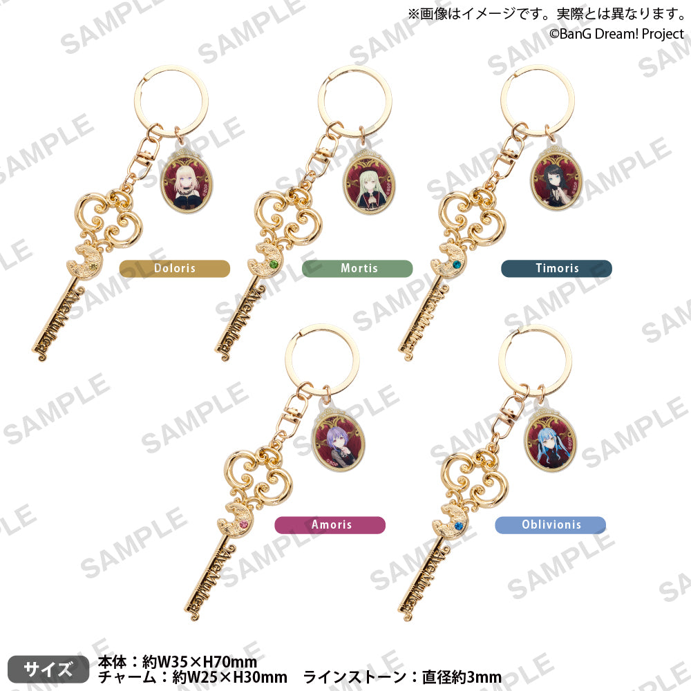 BanG Dream! アクリルチャーム付きアンティークキーホルダー