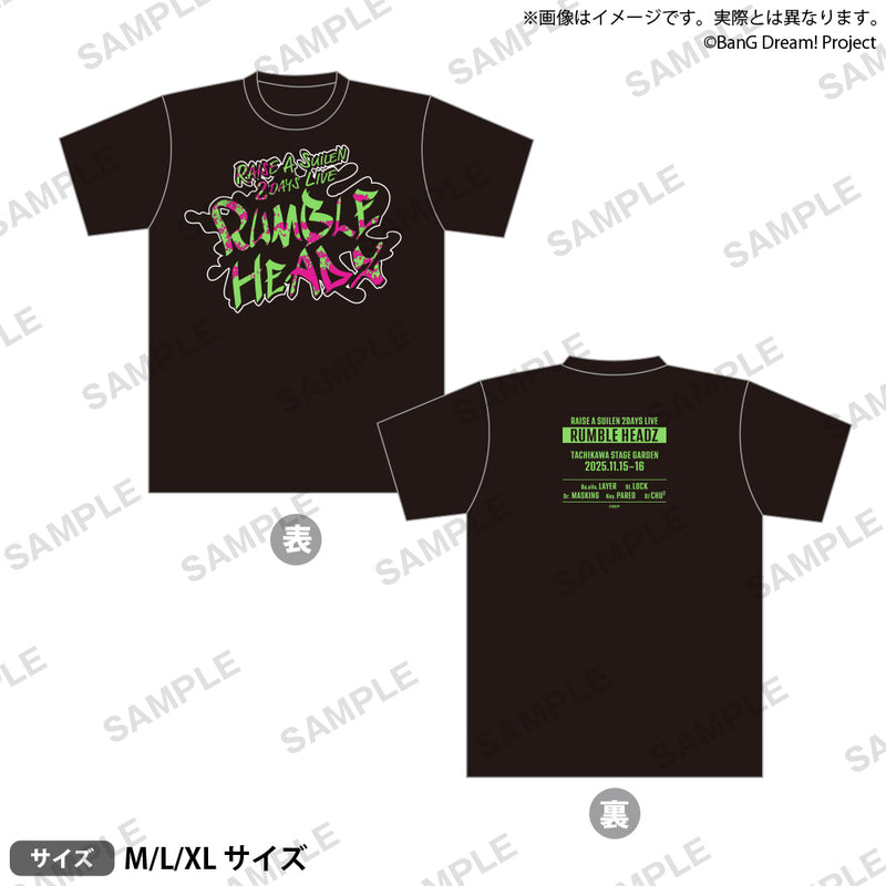 RAISE A SUILEN 2DAYS LIVE 「RUMBLE HEADZ」　Tシャツ Lサイズ
