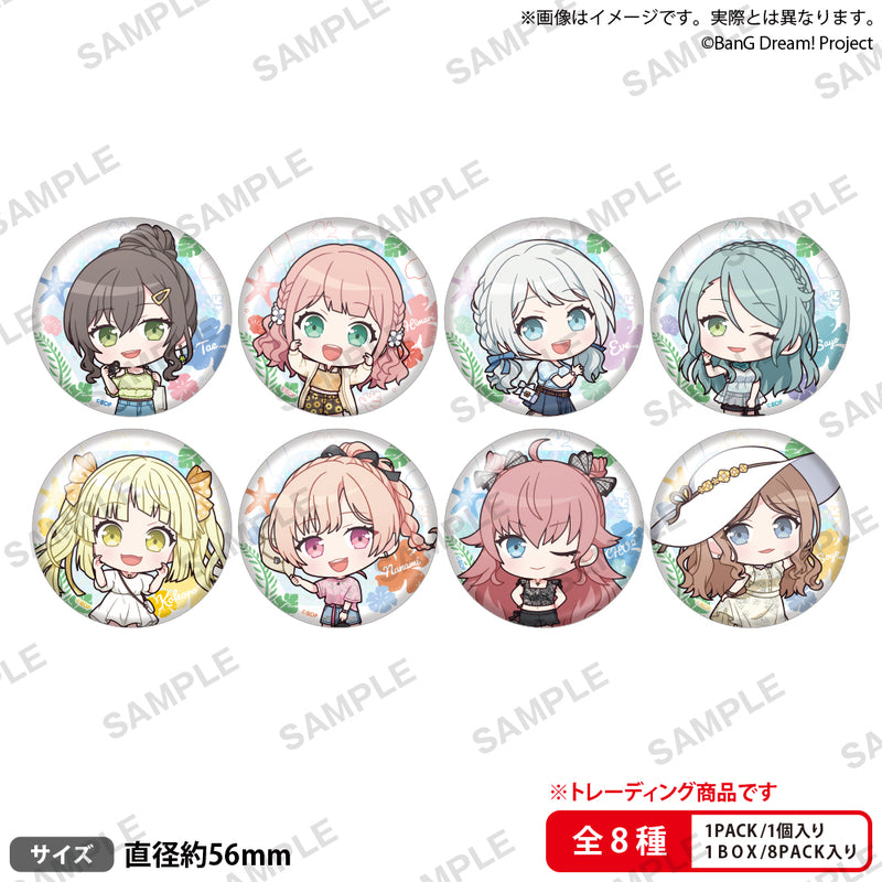 BanG Dream! ガールズバンドパーティ！ トレーディングホログラム缶バッジ ミニキャラ2024 Summer ver.【PACK】