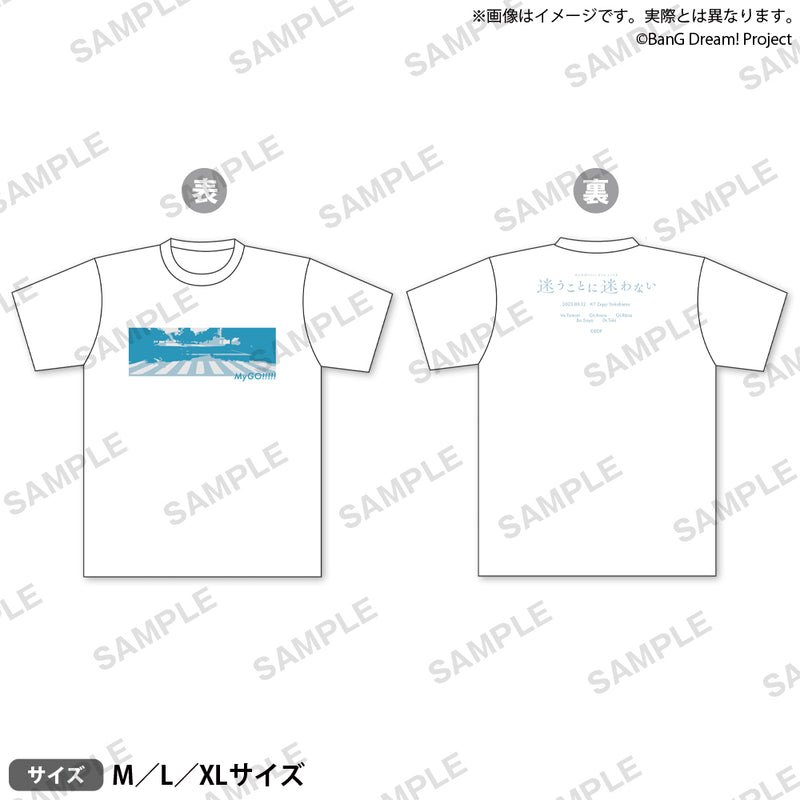 【(1)-(3)】MyGO!!!!! 5th LIVE「迷うことに迷わない」　Tシャツ XLサイズ