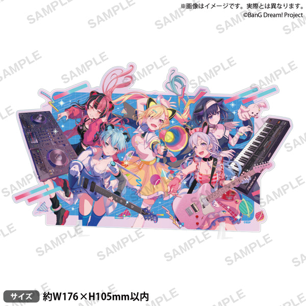 夢限大みゅーたいぷ デビュー記念 描き下ろしイラスト プレートアクリルスタンド BanG Dream! プレートアクリルスタンド 夢限大みゅーたいぷ