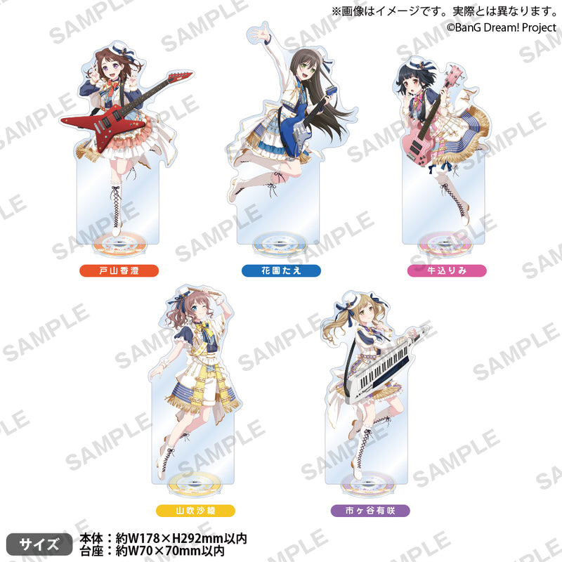 声優　愛美　アクリルスタンド　8点セット Poppin'Party×Roselia 合同ライブ「DREAMS GO ON」 特大アクリル