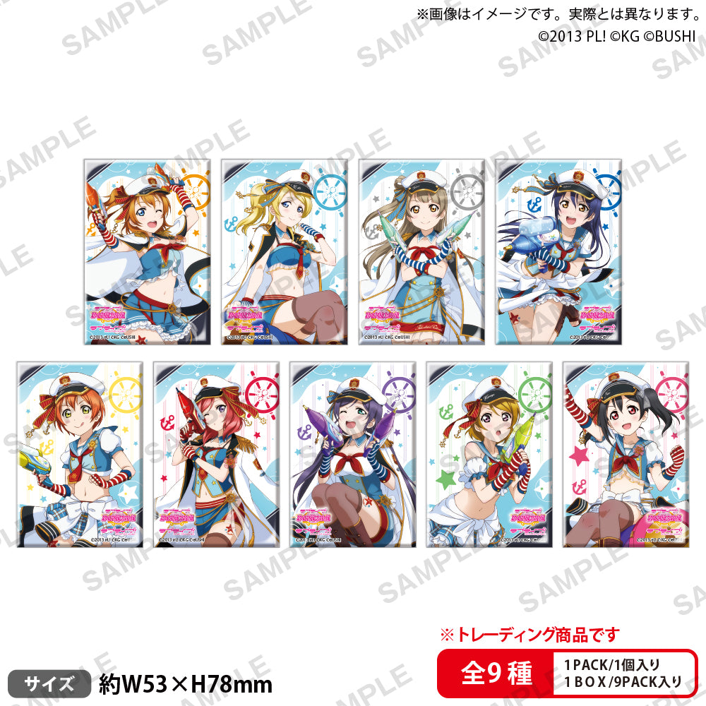 ラブライブ μ's 猫型 猫耳 缶バッジ 中国 海外 星空凛 54個 ラブライブ！スクールアイドルフェスティバル しかくい缶バッジ