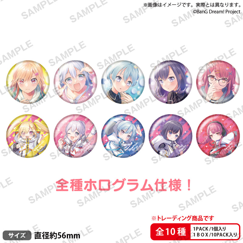 夢限大みゅーたいぷ　都子　缶バッジ　アンロック・ザ・フューチャー 藤都子個展 トレーディングホログラム缶バッジ BanG Dream! 夢限大みゅ