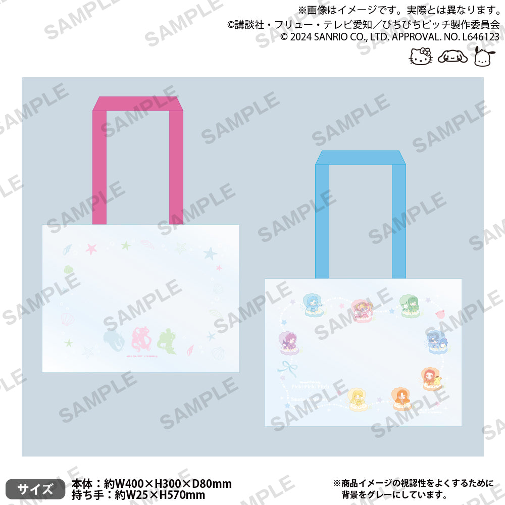 ぴちぴちピッチ×サンリオキャラクターズ クリアトートバッグ B