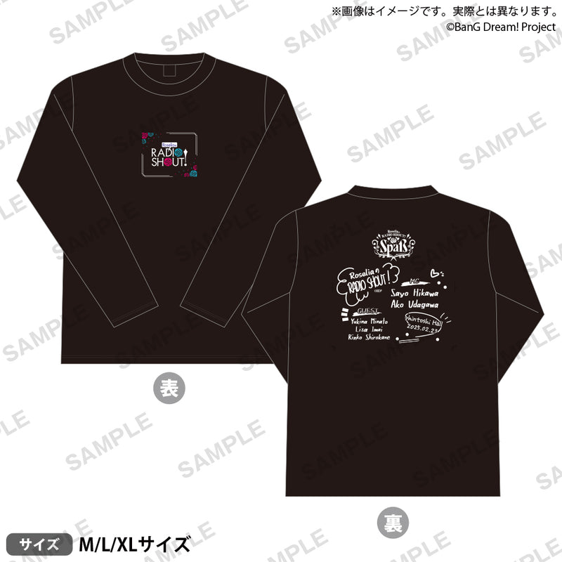 RoseliaのRADIO SHOUT!「Spaß」　ロングTシャツ XLサイズ