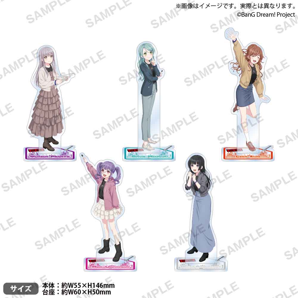 BanG Dream! サイン入りブロマイド付きアクリルスタンド＆缶