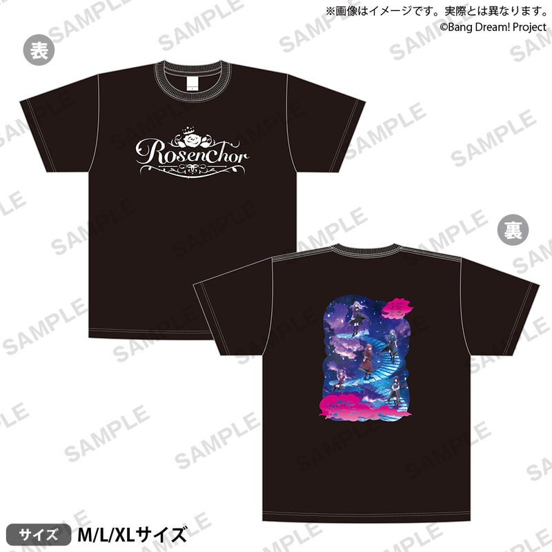 【(1)-(3)】Roselia LIVE TOUR「Rosenchor」　Tシャツ XLサイズ