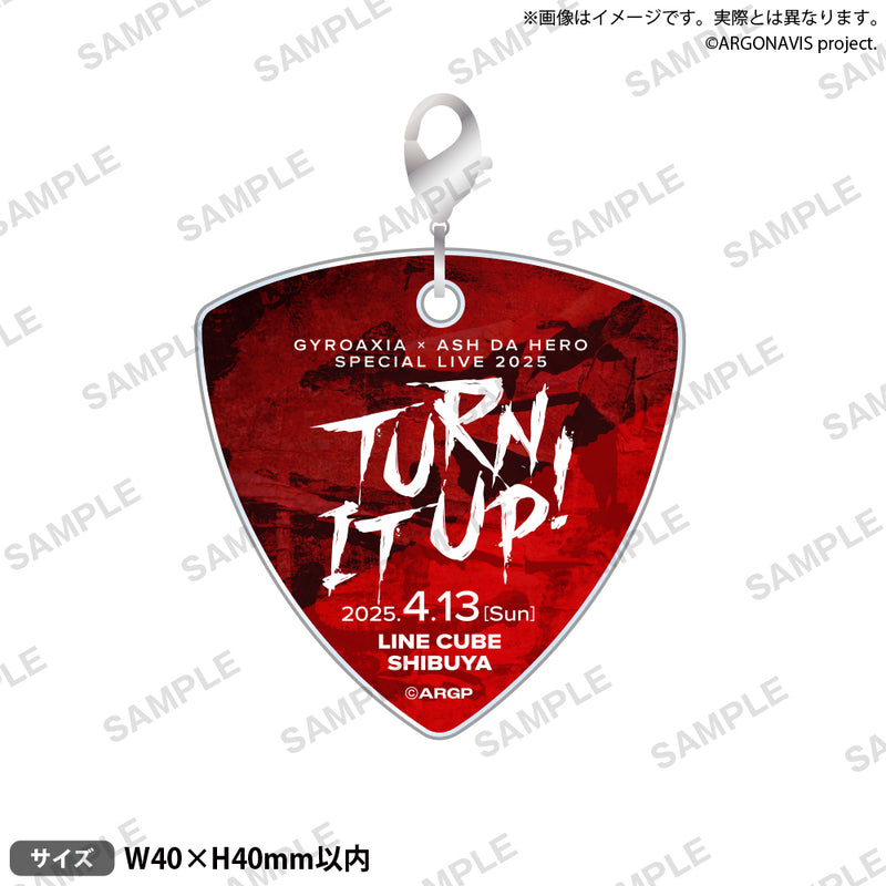 GYROAXIA × ASH DA HERO SPECIAL LIVE 2025 - Turn it up! -　ピック型アクリルチャーム